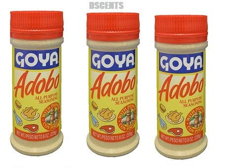Goya Adobo All Purpose Seasoning 8 Ounces  Pack of 3