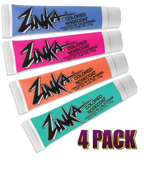 Zinka 4 Pack  Pink Blue Teal Orange