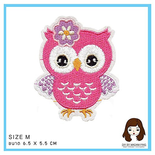 TNK Purple Owl M1633 Embroidered Iron On or Sew On Patch TNK Purple Owl M1633 Embroidered Iron On or Sew On Patch