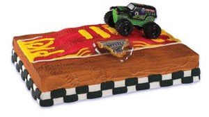 Monster Jam Grave Digger Truck Cake Topper