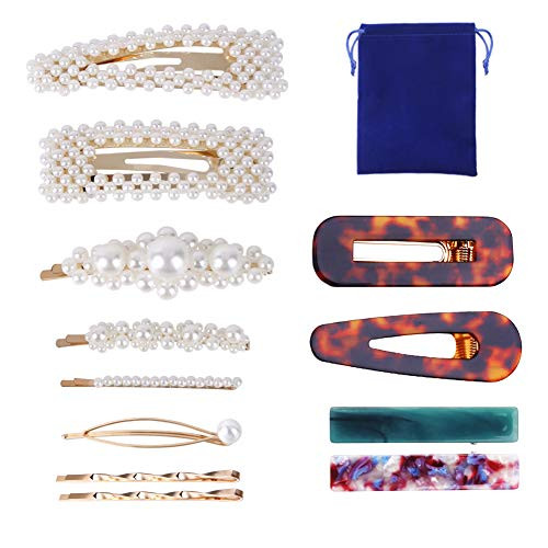 Pearls Hair Clips for Women Girls Anmyox Large Hair clips 12Pcs Artificial Pearl Barrettes Decorative Hair Pins for Birthday Valentines Day Gifts Wedding Bridal Hair Accessories Pearls Hair Clips for Women Girls Anmyox Large Hair clips 12Pcs Artificial Pearl Barrettes Decorative Hair Pins for Birthday Valentines Day Gifts Wedding Bridal Hair Accessories
