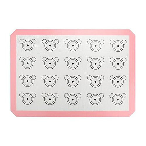 Allscarf007 Silicone Baking Mat Cookie Sheet, Non-stick Cooking Mat Liner for Bake Pans & Rolling Bread Making Microwave Toaster Oven