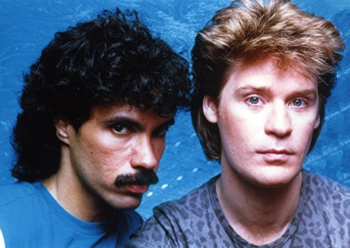 Hall   Oates in Blue Background Close Up Portrait Photo Print  10 x 8