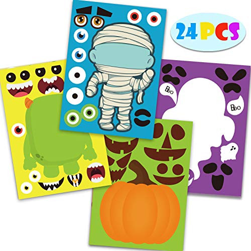 Happy Storm Halloween Party Games for Kids 24 PCS Make Your Own Jack O Lantern Halloween Party Activities Make a Face Stickers Sheets DIY Party Favors for Halloween Decorations Happy Storm Halloween Party Games for Kids 24 PCS Make Your Own Jack O Lantern Halloween Party Activities Make a Face Stickers Sheets DIY Party Favors for Halloween Decorations