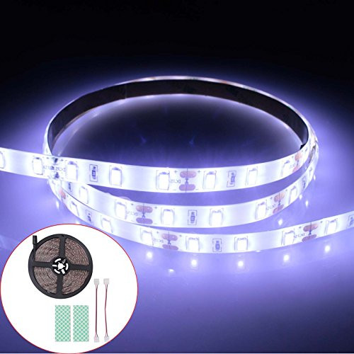BIHRTC 12V DC Waterproof IP65 Daylight White 6500-7000K LED Strip Light SMD 5630 16.4ft(5M) 300 LED 60LEDs/m Flexible Lighting Tape for Christmas Festival Party Home Decoration, No Power Supply BIHRTC 12V DC Waterproof IP65 Daylight White 6500-7000K LED Strip Light SMD 5630 16.4ft(5M) 300 LED 60LEDs/m Flexible Lighting Tape for Christmas Festival Party Home Decoration, No Power Supply