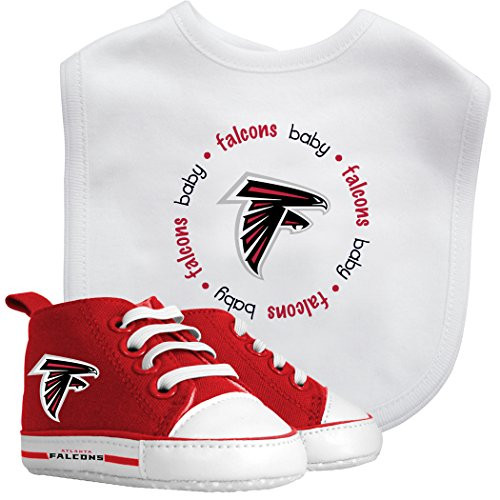 Baby Fanatic NFL Legacy Infant Gift Set Atlanta Falcons 2Piece Set Bib PRE Walkers Baby Fanatic NFL Legacy Infant Gift Set Atlanta Falcons 2Piece Set Bib PRE Walkers