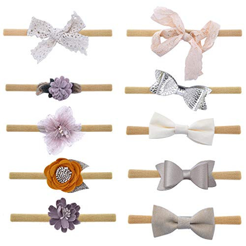 Baby Headbands Hairbands Hair Bow Elastics for Baby Girls Newborn Infant Toddlers Kids  A