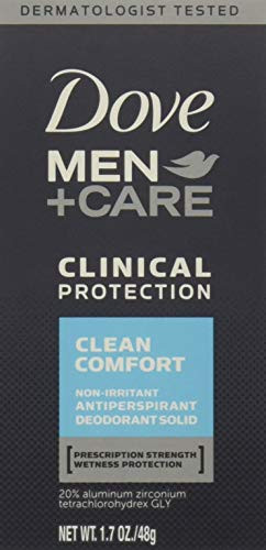 Dove Men   Care Clinical Protection Antiperspirant Deodorant Solid Clean Comfort 170 oz  Pack of 4