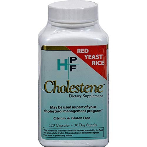 Healthy Origins HPF Cholestene Red Yeast Rice   Cardiovascular Support   Gluten Free   120 Capsules  Pack of 2