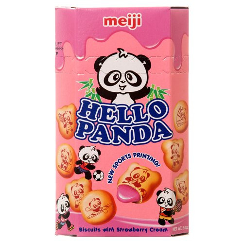 Meiji Hello Panda Biscuit with Strawberry Cream 21 oz