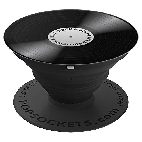 Retro Vinyl Record Collector Rock Music Vintage LP Gift PopSockets Grip and Stand for Phones and Tablets