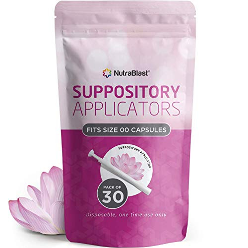 NutraBlast Disposable Vaginal Suppository Applicators  30 Pack    Fits Most Brands Pills Tablets and Boric Acid Suppositories   Individually Wrapped