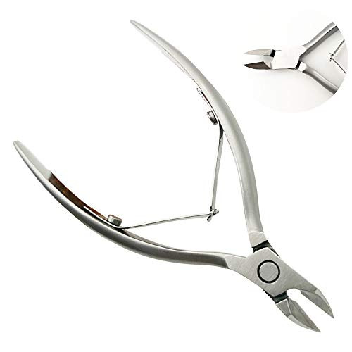 Cuticle Nipper Professional Cuticle Cutter   Stainless Steel Cuticle Scissor Trimmer for Remove Dead Skin   Durable Pedicure Manicure Tools Cuticle Clippers for Fingernails and Toenails  ZJQ 18
