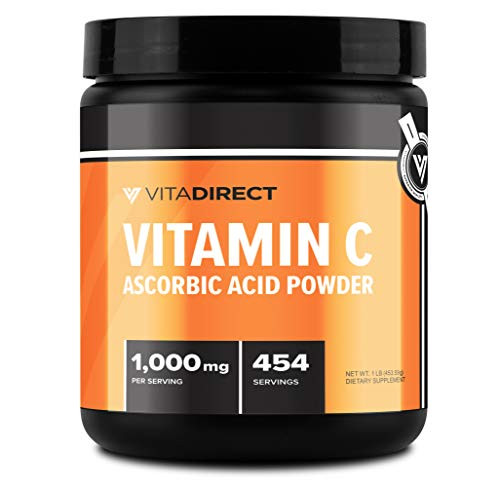 VitaDirect Vitamin C 1 Pound Ascorbic Acid Supplement 1LB VitaDirect Vitamin C 1 Pound Ascorbic Acid Supplement 1LB