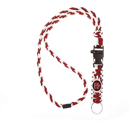 Swamp Fox Texas A M Aggies Paracord Lanyard with Team Charm Neck Clasp and Keychain Release