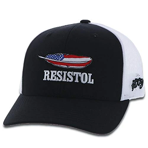 HOOey Resistol Adjustable Snapback w  Patch  Black White