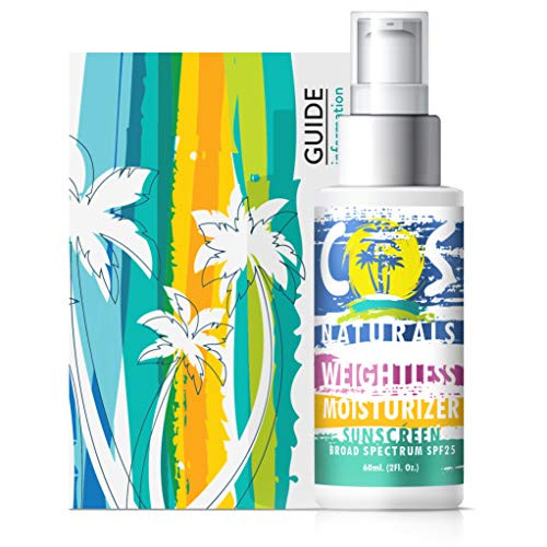 COS Naturals Weightless Moisturizer with Sunscreen SPF 25 for Face and Body Daily Lotion  2 fl oz   60ml