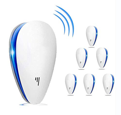 Ultrasonic Pest Repeller 6 Pack  2020 Pest Control Ultrasonic Repellent Electronic Repellant   Bug Repellent for Ant Mosquito Mice Spider Roach Rat Flea Fly