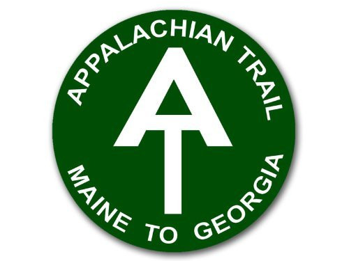 American Vinyl Green Round Appalachian Trail Maine to Georgia Sticker  Hiking at appalachain Hike