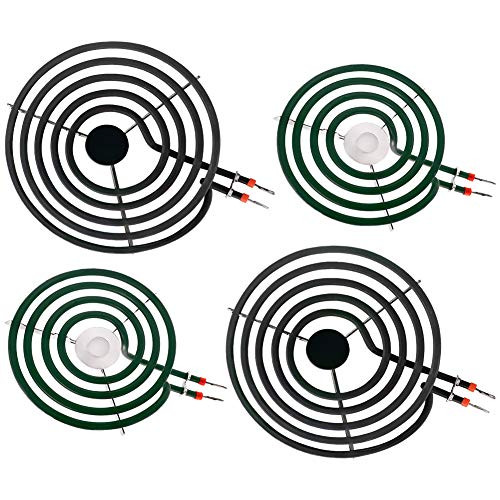 Primeswift WB30T10078 and WB30T10074 Electric Range Surface Element Burner Kit Compatible with AP3186376PS243922 4Pack