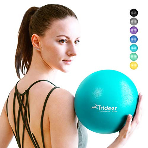 Trideer Pilates Ball Barre Ball Mini Exercise Ball 9 Inch Small Bender Ball Pilates Yoga Core Training and Physical Therapy Improves Balance Core Strength   Posture  Turkis  23cm