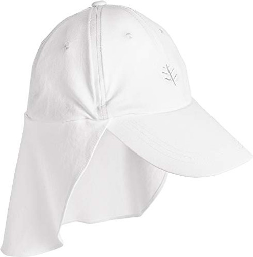 Coolibar UPF 50  Men s Women s Hayden Chlorine Resistant All Sport Hat   Sun Protective  One Size  White