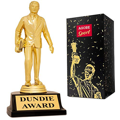 Dundie Award Trophy for The Office Bobblehead   Show Best Level Dundee Gag as Hilarious Gift Dunder Mifflin Memorabilia