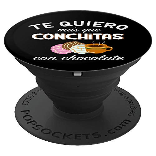 Conchas y Chocolate Funny Cute Spanish Pun Latina Gift PopSockets Grip and Stand for Phones and Tablets Conchas y Chocolate Funny Cute Spanish Pun Latina Gift PopSockets Grip and Stand for Phones and Tablets