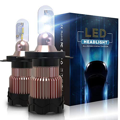 WAYRANK H4 LED Headlight Bulb9003 10800LM All in One Conversion Kit 360 Degree Adjustable Beam Super Bright CSP Chips 6000K White WAYRANK H4 LED Headlight Bulb9003 10800LM All in One Conversion Kit 360 Degree Adjustable Beam Super Bright CSP Chips 6000K White