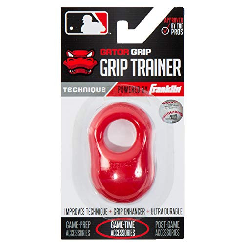 Franklin Sports Baseball Bat Swing Trainer Gator Grip Grip Trainer Baseball and Softball Hitting Aid Knuckle Aligner and Swing Trainer Red Franklin Sports Baseball Bat Swing Trainer Gator Grip Grip Trainer Baseball and Softball Hitting Aid Knuckle Aligner and Swing Trainer Red