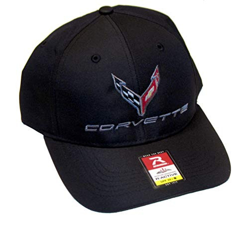 Gregs Automotive Compatible Corvette C8 Hat Cap in Black   Bundle with Driving Style Decal