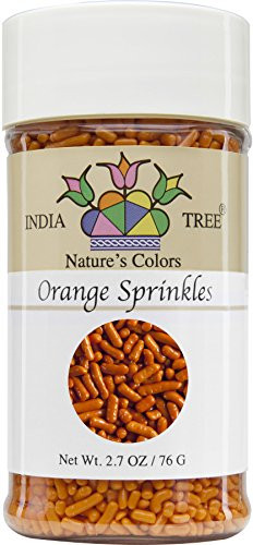 India Tree Nature s Colors Orange Sprinkles 27 Ounce