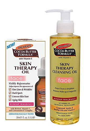 Palmer s Cocoa Butter Formula Skin Therapy Oil 1 Ounce Plus Cleansing Oil   Face