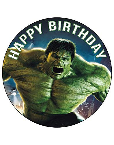 75 Inch Edible Cake Toppers  Hulk Hero Themed Birthday Party Collection of Edible Cake Decorations