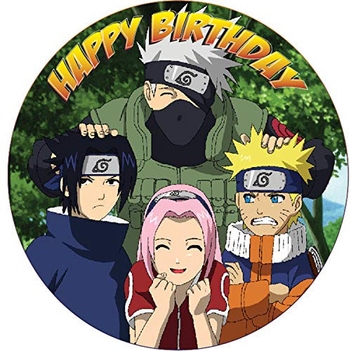 75 Inch Edible Cake Toppers  Naruto Shippude Themed Birthday Party Collection of Edible Cake Decorations