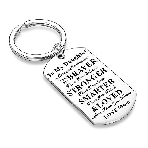 Inspirational Keychains for Daughter Son Gifts Dog Tag Keychain Belive Confident Gifts for Son Daughter from Mom Dad Mom to Daughter Inspirational Keychains for Daughter Son Gifts Dog Tag Keychain Belive Confident Gifts for Son Daughter from Mom Dad Mom to Daughter