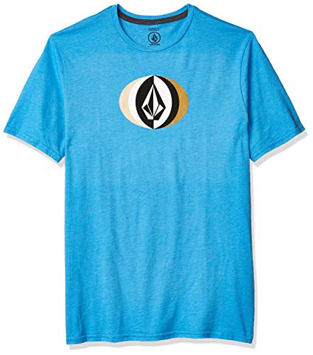 Volcom Men s Layer Round Short Sleeve Tee True Blue Medium