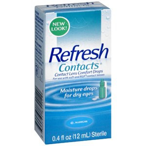 Allergan Refresh Soft Contacts Contact Lens Comfort Drops   04 Fl Oz  12 Ml   Pack of 5