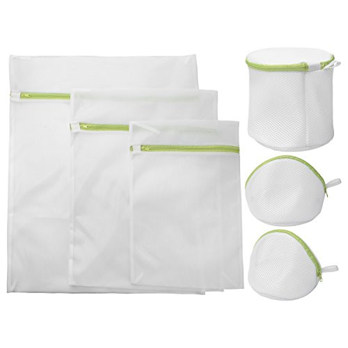 Stephenie 4-6Pcs Mesh Laundry Bags for Delicates with Premium Zipper, Travel Storage Organize Bag, Clothing Washing Bags for Laundry, Blouse, Bra, Hosiery, Stocking, Underwear, Lingerie