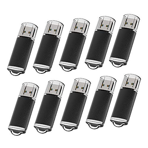 KOOTION 4GB Flash Drive 4gb USB 20 Flash Drive Tiny Thumb Drives 4gb USB Drive 10 Pack Pendrives Black