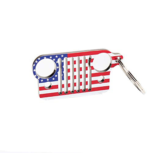 Car Key Chain Stainless Steel Material American Flag