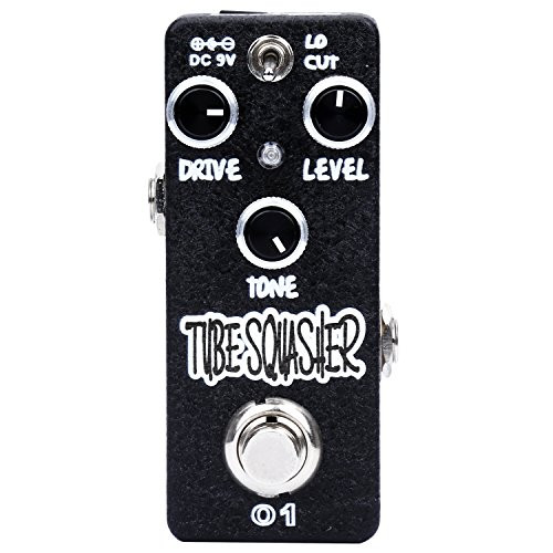 Overdrive Guitar Pedals Effects Pedals Vacuum Tube Squasher Overdrive Full Metal Shell with Drive Level Control True Bypass