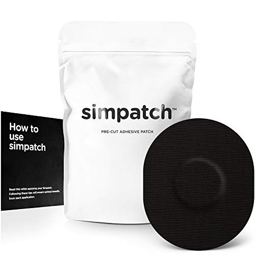 SIMPATCH Universal Adhesive Patch  25 Pack    Waterproof Adhesive CGM Patches  Black