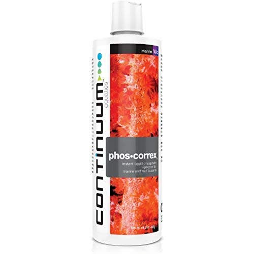 Continuum Aquatics Phos Correx Instant Liquid Phosphate Remover for All Marine Reef Aquaria 125 ml Continuum Aquatics Phos Correx Instant Liquid Phosphate Remover for All Marine Reef Aquaria 125 ml