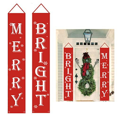 Haploon Merry Christmas Banner Front Door Welcome Christmas Porch Banners Hanging Xmas Decorations Red Porch Sign for Home Wall Indoor Outdoor Holiday Party Decor Welcome Merry Christmas 71 Haploon Merry Christmas Banner Front Door Welcome Christmas Porch Banners Hanging Xmas Decorations Red Porch Sign for Home Wall Indoor Outdoor Holiday Party Decor Welcome Merry Christmas 71