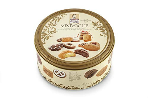 Matilde Vicenzi Minivoglie Assortment of Patisseries Pastries and Cookies Made in Italy  500 gram Tin