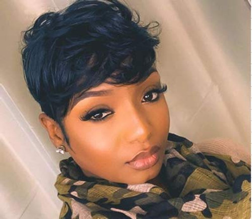 Flandi Short Human Hair Wigs for Black Women Brazilian Virgin Human Hair Short Pixie Cut Wigs Flandi Short Human Hair Wigs for Black Women Brazilian Virgin Human Hair Short Pixie Cut Wigs