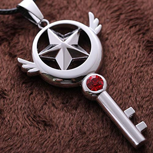 Ingooood Card Captor Sakura Star Key Pendant Necklace Graduation Gifts for Friend Ingooood Card Captor Sakura Star Key Pendant Necklace Graduation Gifts for Friend