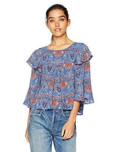 Jack by BB Dakota Junior s Eat Slay Love Printed CDC Top True Blue Medium