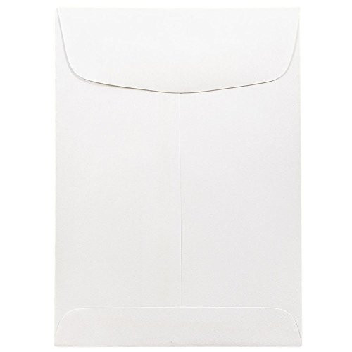 JAM PAPER 5 1 2 x 7 1 2 Open End Catalog Commercial Envelopes   White   50 Pack